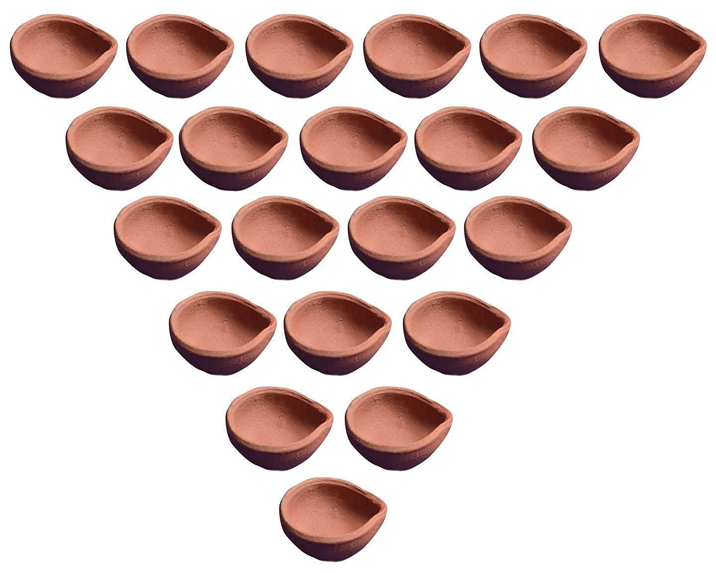 Anand Crafts Clay Diya Lamp for Pooja (Pack of 51)